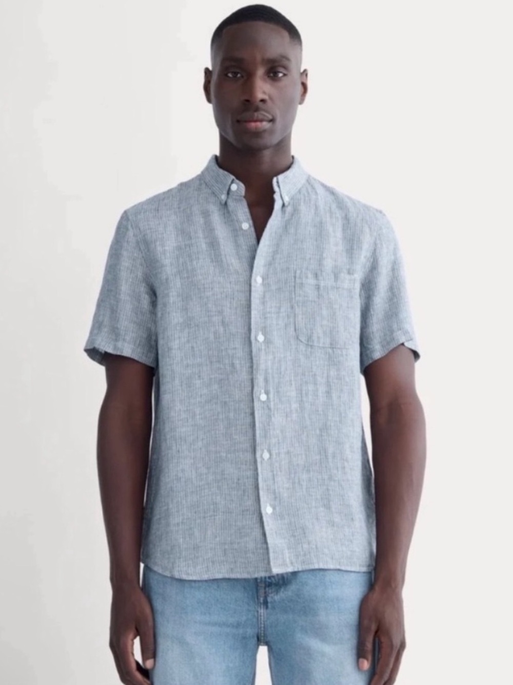 Everlane Shirt XXL 100% Linen Blue